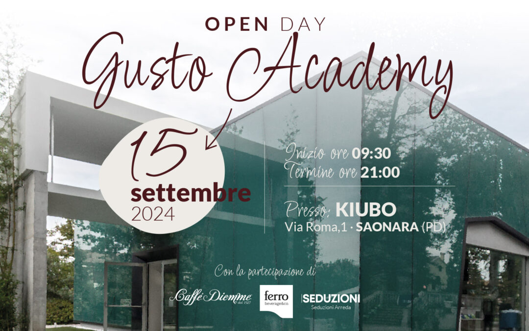 Open day – Gusto Academy al Kiubo